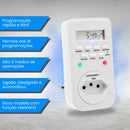 Kit 2x Timer Programável Digital Temporizador Tomada Bivolt