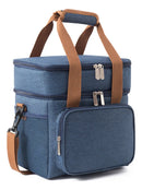 Bolsa Termica Portátil Marmita Impermeável Academia Fit Azul