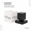 Kit 2 Acabamento Quadrado Registro Padrão Deca Metal Potenza Preto Fosco