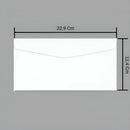 Envelope Carta Oficio 11,4x22,9cm Cof20 Cx. C/ 1000 Un Cor Branco Nome Do Desenho Cof 020