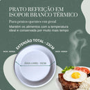 Prato Descartável Isopor Reforçado Churrasco 100un. Branco