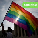 Bandeira Lgbt Parada Gay Arco Iris Grande Colorida 150x90cm