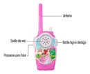 Walk Talk Rádio Comunicador Infantil Meninas Princesa