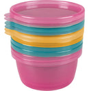 Kit 6 Potes 250ml Para Papinhas Rosa Buba 6758