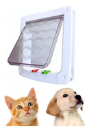 Porta Portinha Gato Cachorro G 27,5cm X 24,5 Cm Cor Branco
