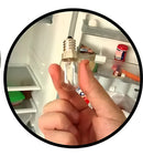 Lampada E14 15w Lustres Geladeiras Microondas Cor da luz Branco-quente - Camperluz