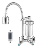 Torneira Com Filtro Gourmet Pia Cozinha Parede Luxo Dois Jatos em ABS