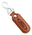 Chaveiro Automotivo Couro Carro Mosquetão Marrom Marcas  FORD
