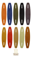 Mercado couro kit 5 prendedor de gravata em couro legítimo