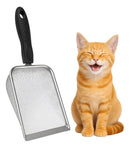 Pá Higiênica Para Areia De Gato Aço Inox Lavável, Resistente E Ergonômica Malha Fina 2.0mm - Namave