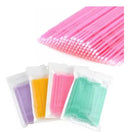 100 Pads 100 Escovinhas 100 Aplicador 100 Microbrush Cílios