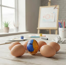 Kit 24 Ovos Falsos Plástico Para Indez Galinha, Cor Ovo Caipira Marrom, Estimula Postura Correta, Evita Ovos Quebrados