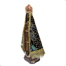 Imagem Nossa Senhora Aparecida 17cm Com Manto Linda! Marrom