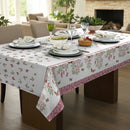 Toalha De Mesa 6 Lugares Retangular Rústica Luxo 1 Borboletas
