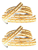 Kit 2 Fita Led 240leds Alta Potência Rolo 5m Cada 3000k Perfil De Led Iluminação