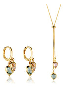 Kit Brinco Colar Corrente Argola Pequenos Antialérgico Luxo