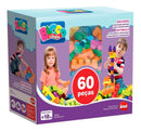 Brinquedo De Montar 2 Anos 60 Pçs Grandes Mais Blocos Dismat