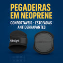 Protetor Palmar Luva Musculação Anticalo Ajustável Neoprene Preto Liso Ajustável