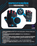 Luva Meio Dedo Ciclismo Bicicleta Bike Masculina Femini Rosa M