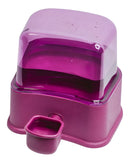 Bebedouro Cães Gatos Pelo Longo 2 Litros Filtro De Carvao Cor Vinho