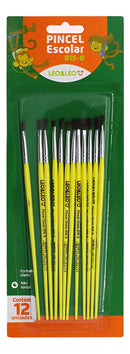 24 Pincel Educação Infantil Escola P Pintar Aquarela Guache