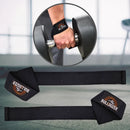 Strap de Academia Par Musculação Treino Segurança Força Punho Cor Preto Bulldozer