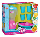 Kit Liquidificador Infantil Gira Manivela Acessórios Le Chef Rose e Azul Usual Brinquedos
