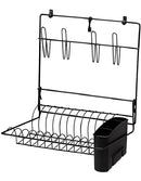 Escorredor Pratos E Copos Parede Dobrável Cook Home Preto Arthi