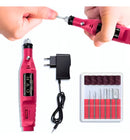 Lixadeira Elétrica Motor Unha Motorzinho Portátil Gel Cor Rosa-chiclete