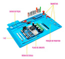 Manta Magnética Tapete Antiestática Silicone Conserto Solda