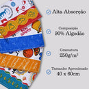 Pano De Prato Atoalhado Felpudo Premium Kit Com 10  Branco