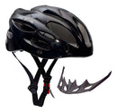 Capacete Ciclismo Mtb Gta Inmold Start Pisca Led Para Bicicleta Viseira Removível Cor Preto Tamanho G (58-62)