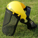 Protetor Facial Com Tela De Aço Para Roçadeiras Motosserras