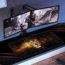 Mouse Pad gamer Exbom Gamer MP-7035C de tecido Leão xg 35cm x 70cm x 3mm amarelo