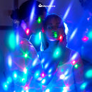 Mini Globo Giratório Jogo De Luz Efeitos Led Rgb Festa Balada Iluminação Animada Bola Maluca C/controle Remoto D'Presentes