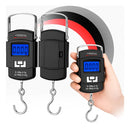 Balança Digital Peixe Pesca Gancho Pendurada De Mão Portátil Bolsa Bagagem Mala Até 50kg Chrome Technology