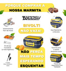Marmita Elétrica Veicular Aquecedor De Alimentos Cor Preto E Amarelo Woosh