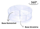 Organizador Giratório Com Divisória Multiuso - Plasútil Cor Cor Transparente