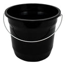 10 Balde Preto Alça Reforçada 5 Litros Lavar Roupas Plastico