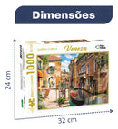 Quebra-cabeça Pais & Filhos Premium Veneza 7266 de 1000 peças