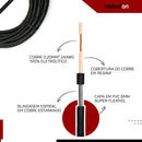 Kit 2 Cabo P10 P10 Mono Para Violão Guitarra Baixo 5m Metros