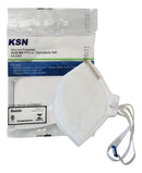 Máscara Hospitalar N95 Pff2 Ksn-pct C/10 Reg. Anvisa-inmetro Cor Branco