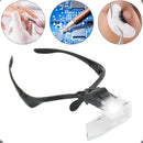 Lupa Estética De Cabeça Thevisionaries Óculos Profissional Com Luz Led 5 Lentes De Aumento Dentista Extensionista De Cílios Design Sobrancelha Joalheiro Esteticista Técnico Em Eletrônica Relojoeiro