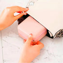Kit 12 Mini Estojo Porta Joias Portátil Bolsa Zíper Atacado Cor Rosa