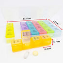 Porta Comprimidos Caixa Divisórias Estojo Remédio Suplemento