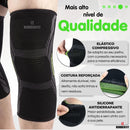 Joelheira de Compressão Elástica Armor para Esporte Corrida Academia Premium Rubber Fit Verde Tamanho G