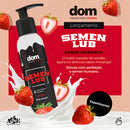Gel Lubrificante Intimo Semen Lub que Imita o Semen Humano Morango Beijável