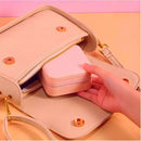 Kit 12 Mini Estojo Porta Joias Portátil Bolsa Zíper Atacado Cor Rosa