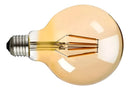 Lâmpada Decorativa Filamento Led Globo G80 Luz Âmbar 4w 2200K Cor Da Luz Branco Quente - Bivolt 110v/220v