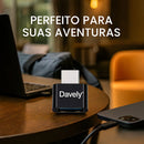 Adaptador OTG USB Tipo C para USB Fêmea 3.0 Davely Preto Compatível com Celular Notebook Tablet Pendrive Teclado Mouse Carregador